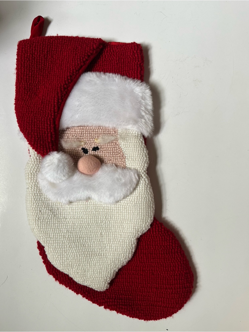 ✨5/$25 Vintage DanDee Santa Hooked Yarn Stocking